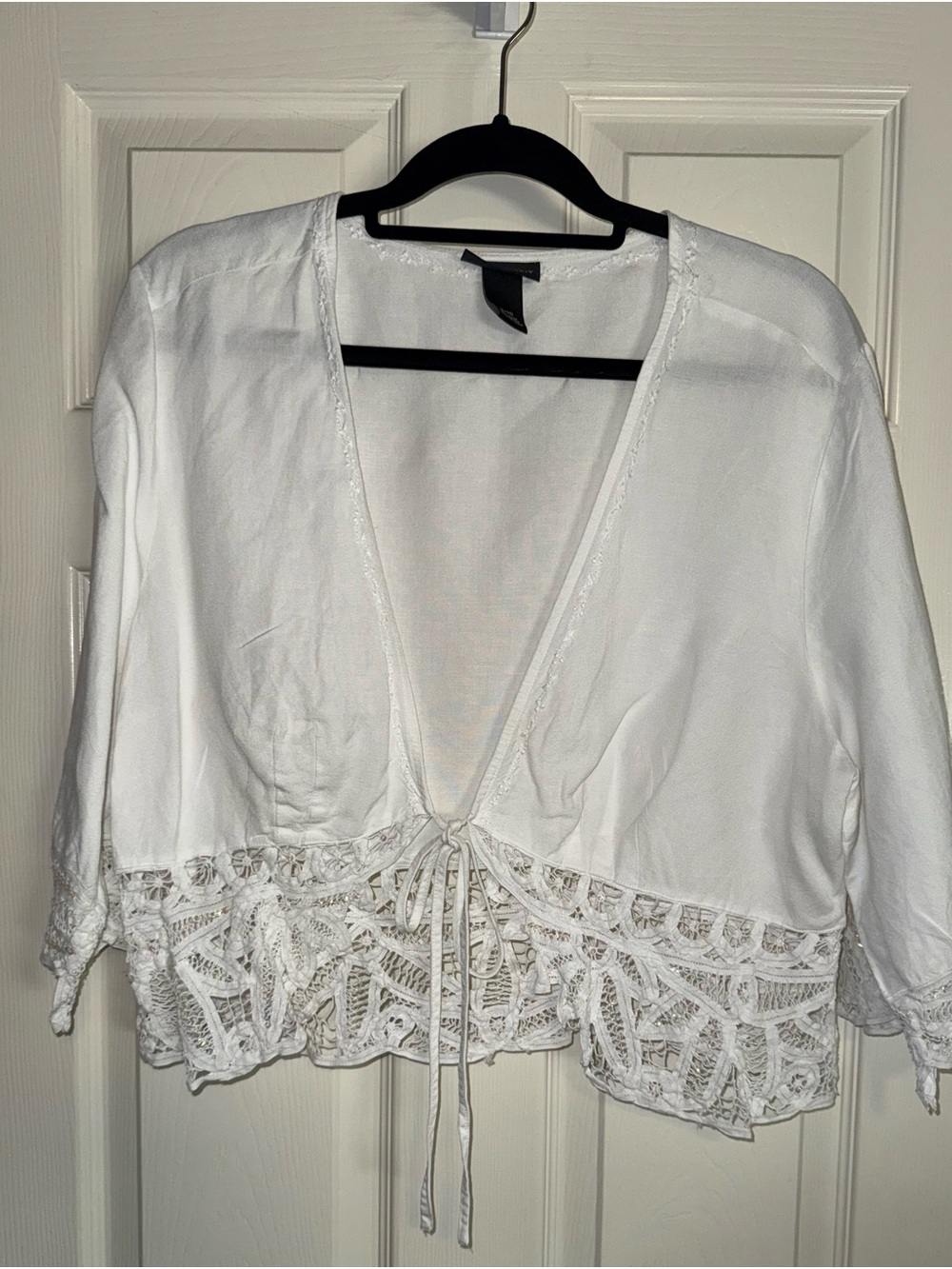 Lane Bryant Tie-Front Cropped Cardigan